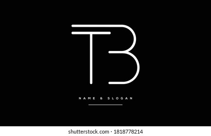 TB ,BT,T,B Abstract Letters Logo Monogram