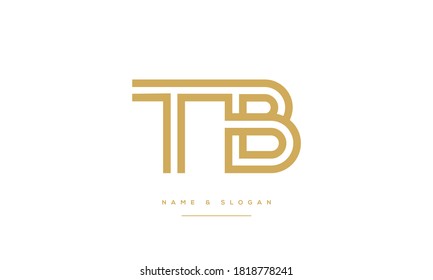 TB ,BT,T,B Abstract Letters Logo Monogram