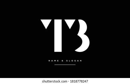 TB ,BT,T,B Abstract Letters Logo Monogram