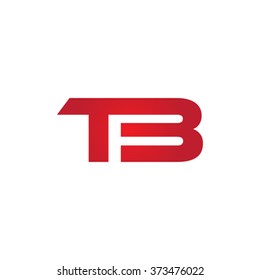 TB company linked letter logo red