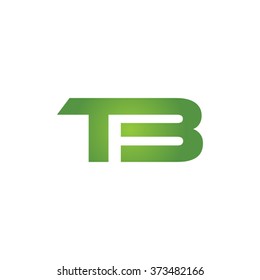 TB company linked letter logo green