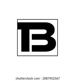 TB company name Initial letters monogram. TB letters logo.