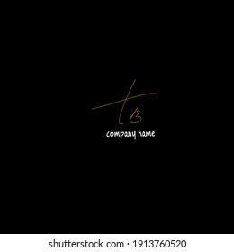 tB handwritten logo for identity