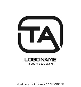 TB initial box letter logo template vector