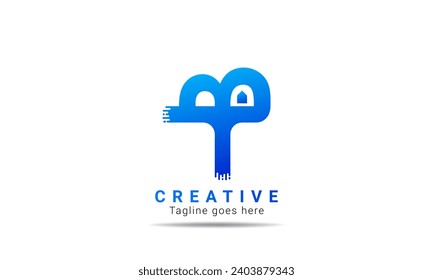 Diseño inicial de logotipo creativo colorido y plantilla TB. Identidad de diseño de logotipo de carta TB única