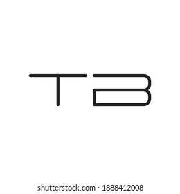 tb initial letter vector logo