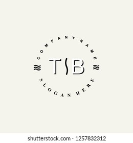 TB Initial logo template vector