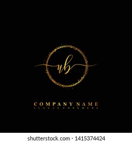 TB Initial luxury handwriting logo vector