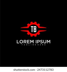 TB-Anfangsmonogramm für Automobil-Logo-Design-Vektorgrafik