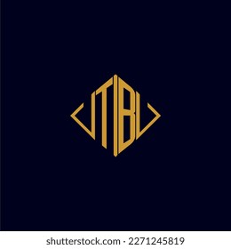 TB initial monogram square logo design ideas