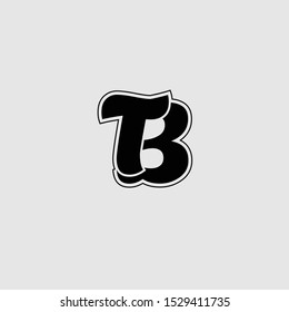 TB initials letters logo icon vector free 