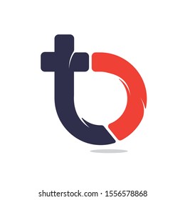 TB Letter logo design. Initial letter T and B vector logo design.