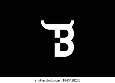 TB letter logo design on luxury background. BT monogram initials letter logo concept. TB icon design. BT elegant and Professional letter icon design on black background. T B BT TB