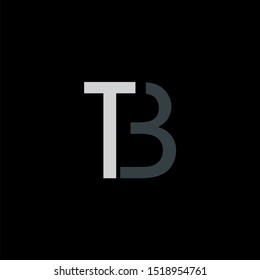 TB Letter monogram with abstrac concept style design