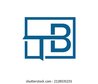 Icono del vector de diseño del logotipo de la letra TB. Moderna y lujosa plantilla de alfabeto.