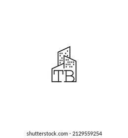 Logotipo de concepto de línea TB en diseño profesional de alta calidad que será mejor para empresas relacionadas con bienes raíces
