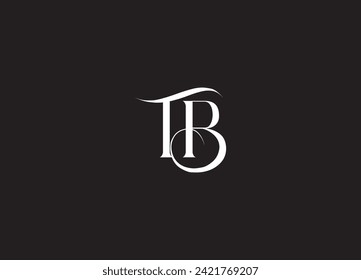 TB Logo Design Template Vector Graphic Branding Element.