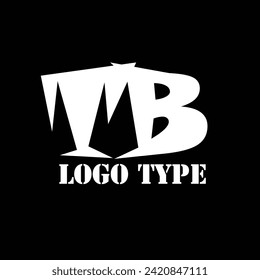 TB logo on a black background