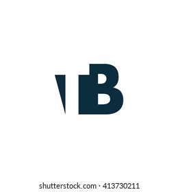 TB Logo. Vector Graphic Branding Letter Element. White Background