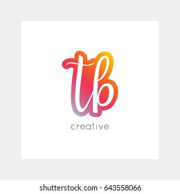 TB logo, vector. Useful as branding, app icon, alphabet combination, clip-art.