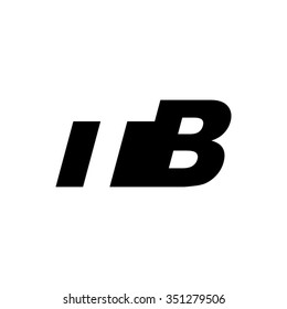 TB negative space letter logo