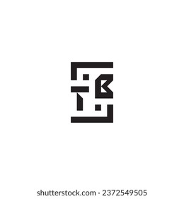 TB square concept retro logo in high quality professional design that will print well across any print media