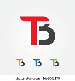 TB T B BT letters logo vector illustration template design