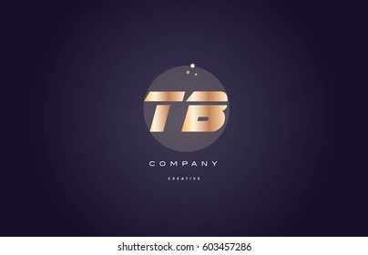 tb t b  gold yellow golden metal metallic bold luxury product modern creative gradient alphabet company logo design vector icon template