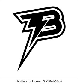 Logotipo del monograma del tipo de TB Thunder, usted puede utilizar este logotipo para cualquier cosa que usted quiera, como un logotipo de su marca o el logotipo de su equipo y cualquier cosa que usted quiera