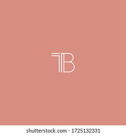 TB unique minimal font logo