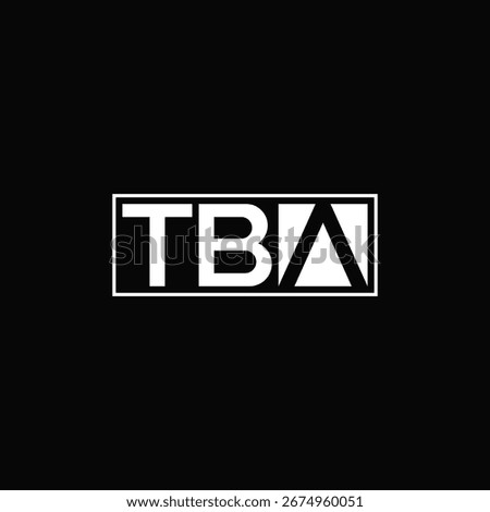 TBA EMBLEM LOGO DESIGN IDEA VECTOR