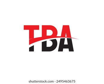 TBA Letter Initial Logo Design Vector Illustration