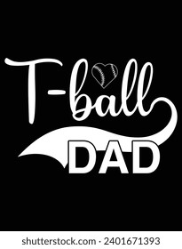 T-Ball Papa - EPS Datei zum Schneiden von Maschinen. Sie können diese Vektorgrafik mit dem EPS-Editor bearbeiten und drucken.
