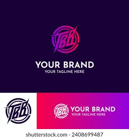 Iniciales de letras TBB, Monograma minimalista moderno, diseño de logotipos de marcas profesionales