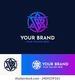 TBB Letter Initials, Modern Minimalist Monogram, Professional Branding Logo Design