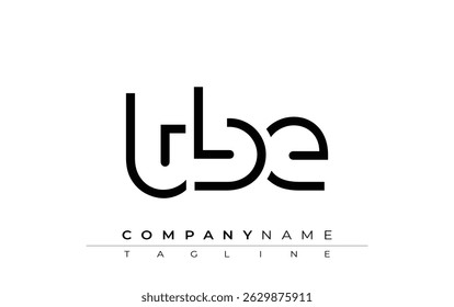 TBE abstract letter design. Modern Business Logo Design With Abstract Typography and Contemporary Style