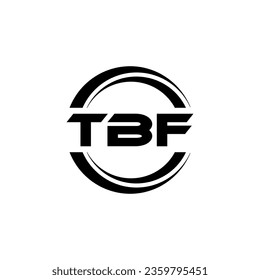 TBF Logo Design, Inspiration for a Unique Identity. Modern Elegance and Creative Design. Watermark Your Success with the Striking this Logo.