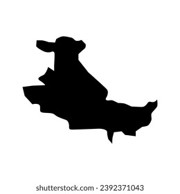 Tbilisi city map, administrative division of Georgia. Vector illustration.
