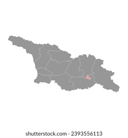 Tbilisi city map, administrative division of Georgia. Vector illustration.