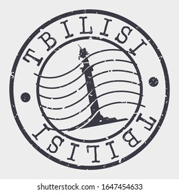 Tbilisi Georgia Stamp Postal. Silhouette Seal. Passport Round Design. Vector Icon. Design Retro Travel. National Symbol.