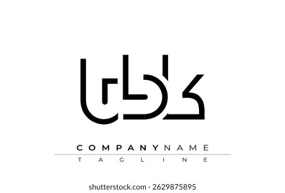 TBK abstract letter design. Modern Business Logo Design With Abstract Typography and Contemporary Style