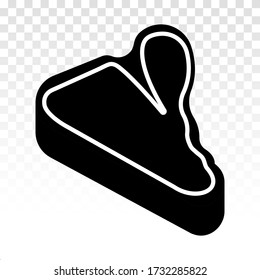T-bone beef steak flat icons for food apps and websites