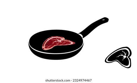 T-Bone-Rindfleisch-Steak, hochwertige Vektorgrafik