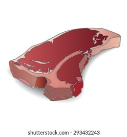 T-Bone steak isolated