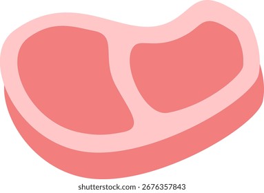 T-Bone Steak Isolated on White Background