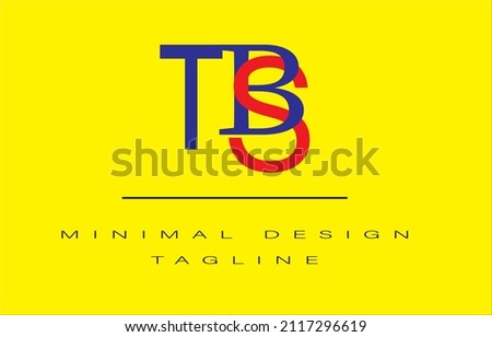 TBS Minimalist Logo Vector Art Illustration Minimal Monogram Logo DESIGN