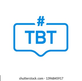 Tbt hashtag thursdat throwback symbol message illustration chat.