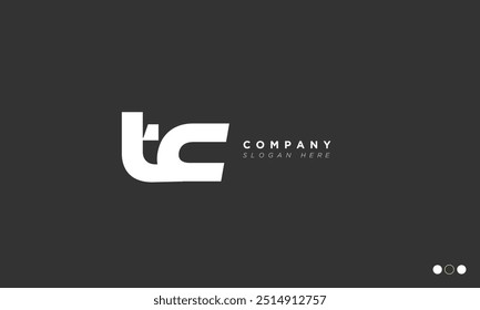 TC Alphabet letters Initials Monogram logo CT, T and C