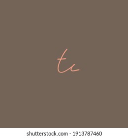 tc brown background handwritten logo