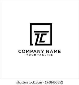 TC or CT letter logo design concept.